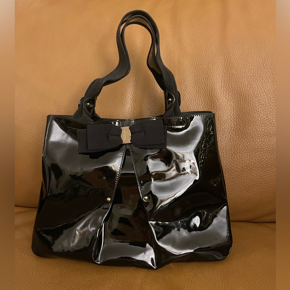 Salvatore Ferragamo Patent Leather Tote